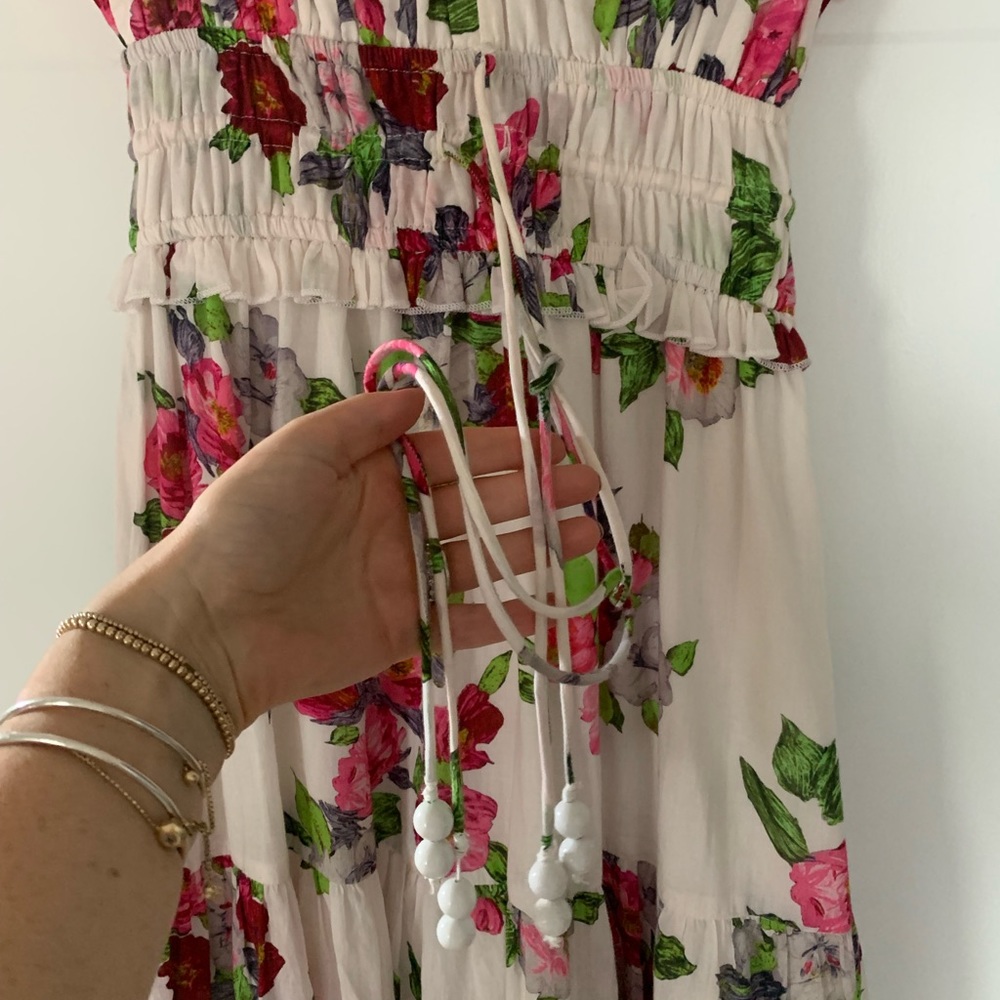 Karina Grimaldi Floral Cotton Dress - Picture 3 of 6